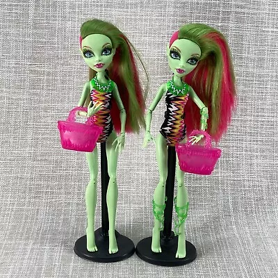 Monster High Swim Class Venus McFlytrap 2 Incomplete Dolls With Accessories • $22.99