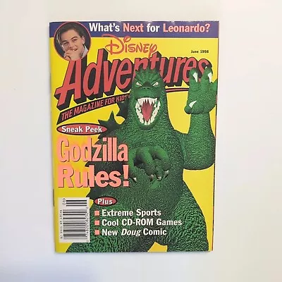 Disney Adventures Magazine - June 1998 - Very Good GODZILLA Rules! Vol 8 #8 • $5