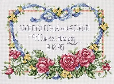 Janlynn Cross Stitch Kit - Married This Day • £15