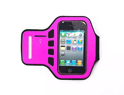 Ultimate IPhone 4 4G 4s Supreme Quality Jogging Running Hot Pink Armband • £3.95