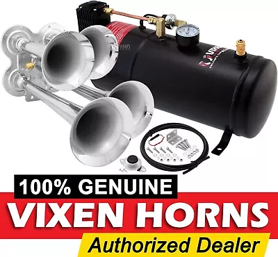 Train Horn Kit For Truck/car/pickup Loud System /1g Air Tank /150psi /4 Trumpets • $180.97