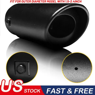 Universal Black Car Exhaust Pipe Tip Rear Tail Muffler Stainless Accessories USA • $13.99