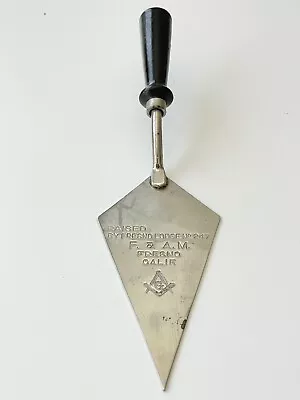 Vintage Freeman Masonic 11” Trowel Fresno Lodge No. 247 • $29.99