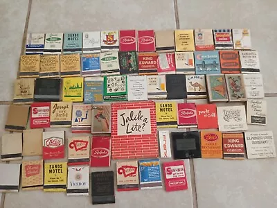 Vintage 60+ Matchbooks Lot California Travel Bar Restaurants 1950-1960's Lot • $24.95