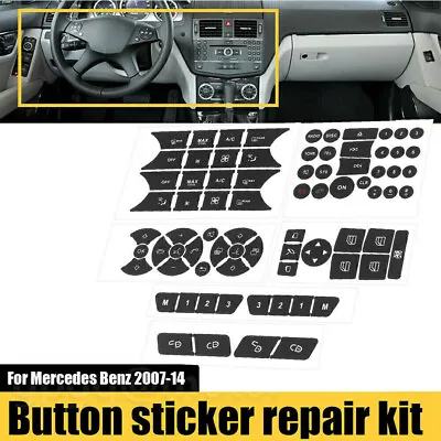 Steering AC Climate Window Button Repair Kit Decals Sticker For Mercedes Benz • $7.64