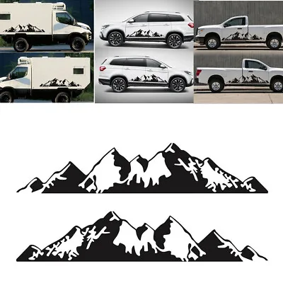 2pcs Mountain Range Vinyl Decal Sticker Fit For Car Truck Side Door Decoration • $22.40