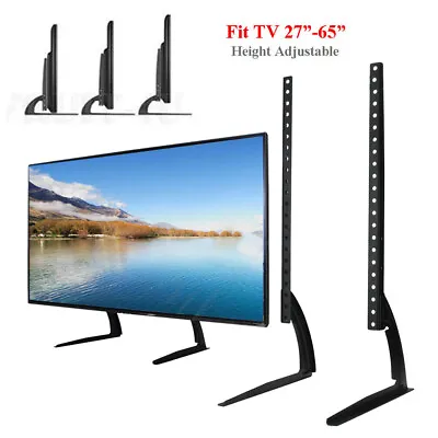 £14.89 • Buy Table Top TV Stand Pedestal Monitor Riser 27-65  For Sony Samsung LG TV Screen