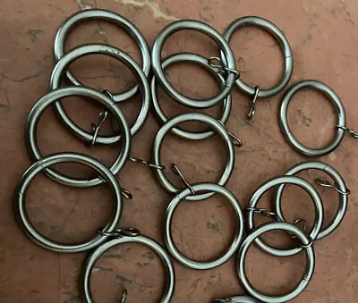 £7.49 • Buy NEXT Silver Metal Curtain Rings X 14 NEW (2 Lots Available) For Upto 32mm Pole