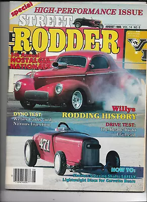 Street Rodder  Magazine------august 1985 • $10.99