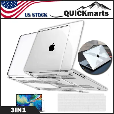 $15.99 • Buy Hard Shell Case MacBook Air 13  M1 A2337 A2179 Air 13.6 M2 A2681 +Keyboard Cover