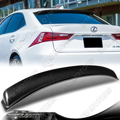 For 14-20 Lexus IS250 IS300 IS350 Carbon Fiber Rear Window Roof Visor Spoiler • $220.32