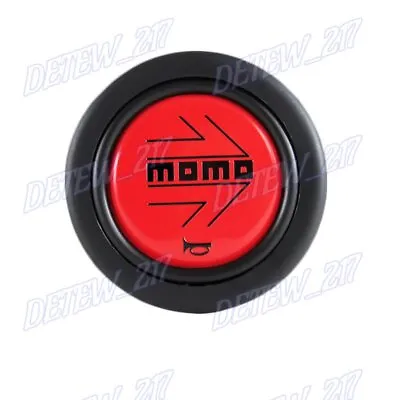 MOMO Black / Red Steering Wheel Horn Button Sport Competition Tuning 59mm • $26.99