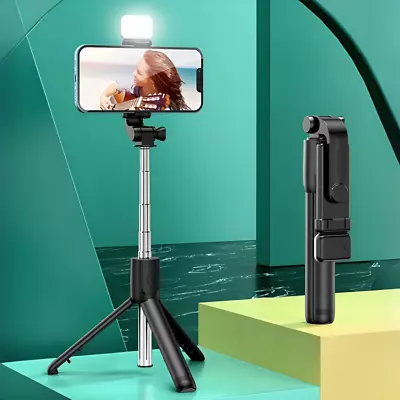 Selfie Stick Bluetooth Remote Phone Holder Tripod Stand For IPhone Universal • £7.60