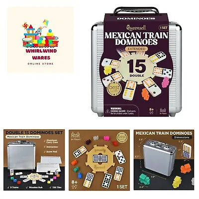 Mexican Train Dominoes Set Double 15 Dominoes Set For Adults And Family Mex... • $55.99