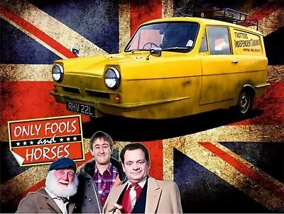 Only Fools And Horses Union Jack Metal Tin Wall Sign Plaque Retro Bar Man Cave • £3.50