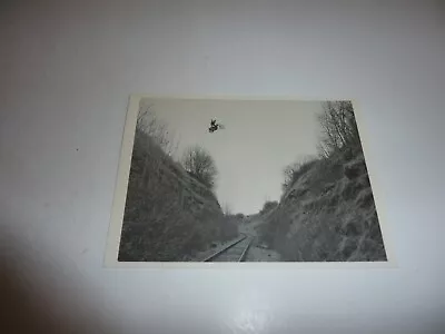 VINTAGE POSTCARD   Lover's Leap  Motorcycle Railroad Flashcards Inc. 1985 EXC BW • $7.37