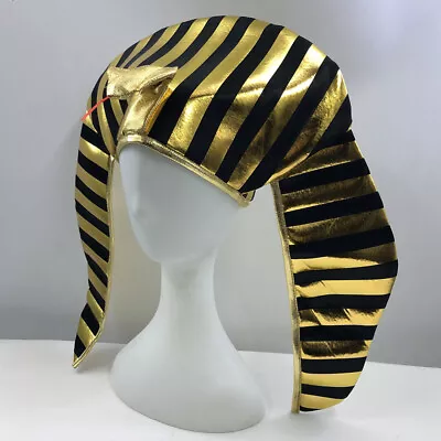 Headdress Mens Pharaoh Costume Egyptian Pharaoh Costume • £10.48