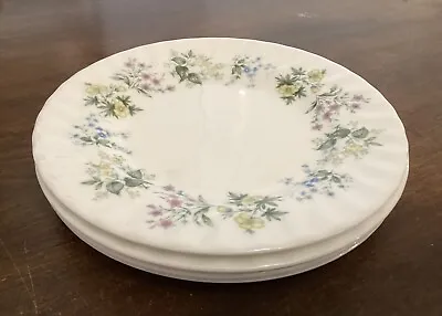 4 X Minton Fine Bone China Tea Plates ‘Spring Valley’ • £4