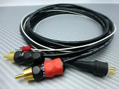 Cardas Belden 1.5 Meter Tone Arm Phono Cable 5 Pin Male DIN To WireWorld RCAs • $89.99