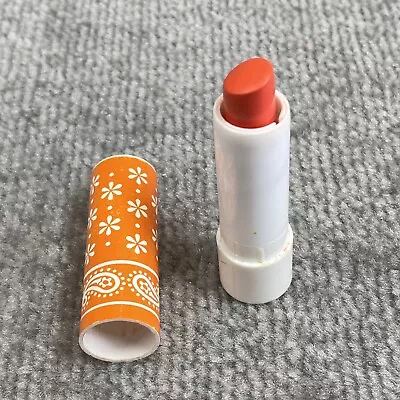 Vintage Tussy Cosmetics Lipstick Tube Holder Hot Orange Paisley Case K048 • $7.95