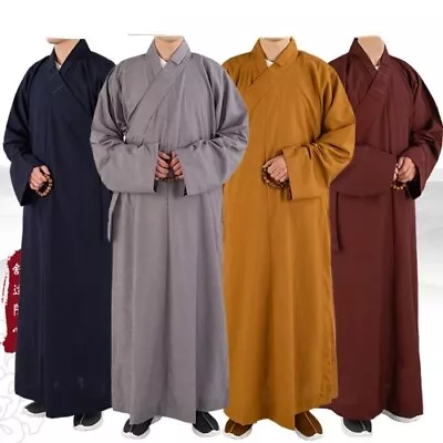 Traditional Chinese Clothing Long Robes For Buddhism Monk Buddhist Clothing • $65.24