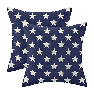 4th Of July Pillow Covers 20x20 Set Of 2 Vintage American Flag Decorations T... • $31.22