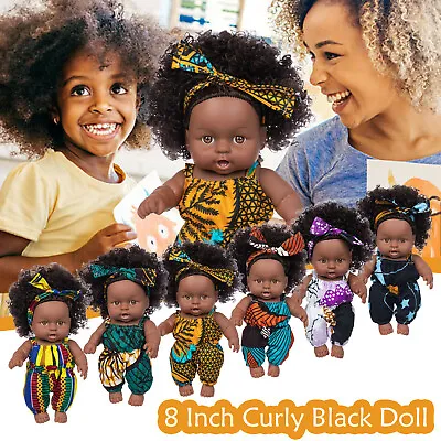 £13.99 • Buy Baby Movable Joint African Doll Toy Black Doll Best Gift Toy Christmas Gifts Fun