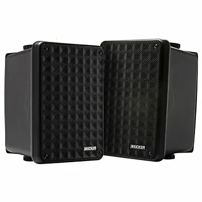 Kicker KB6 2-Way 150W Outdoor Indoor Speakers - Black *46KB6B • $97.60