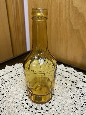 Wheaton Amber Antique Reproduction Glass Medicine Bottle - 6 Inch Vintage • $12.62