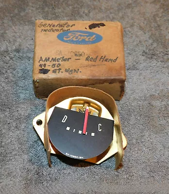 $79 • Buy 1949 1950 Ford Car Custom Deluxe Crestliner Convert NOS DASH AMMETER AMP GAUGE