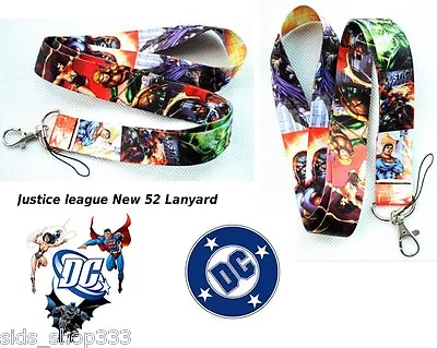 DC Comics New 52 JUSTICE LEAGUE Of America Lanyard Neck Strap Keychain ID Badge • $4.32