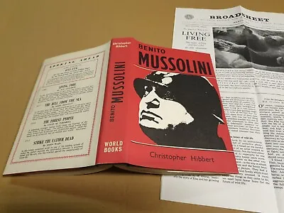 £4.95 • Buy Benito Mussolini Christopher Hibbert Hardback Reprint Society 1963  Ref BB14