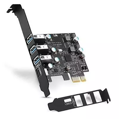  PCIe USB Card 4-Ports(1x USB-C - 3X USB-A) USB 3.0 Expansion Card PC Internal  • $31.97