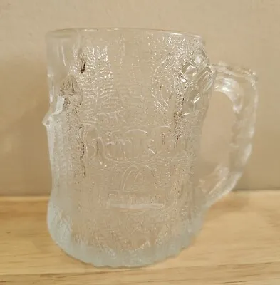 McDonalds 3D The Flinstones Frosted Clear Tree Mendous Mug Glass Cup 1993 4   • $7.60