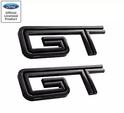 2005-2010 Ford Mustang GT 4.5  Gloss Black Fender Trunk Emblems Badges Pair • $22.67