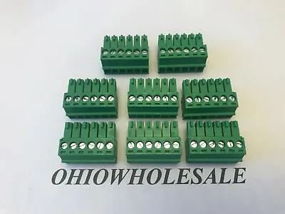  6 Pin - 3.5mm Phoenix Connector - Screw Terminal Block - Phoenix Plug Lot Of 8 • $11.97