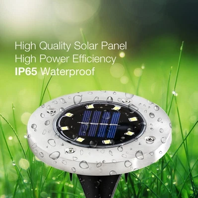 $25.99 • Buy (12 Pack) LED Solar Ground Lights,Garden Pathway Outdoor In-Ground Lights