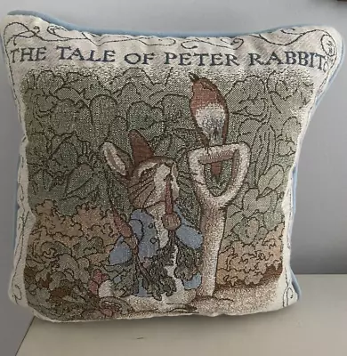 The Tale Of Peter Rabbit Pillow Tapestry Frederick Warne 1999 Pastel Colors READ • $21.11