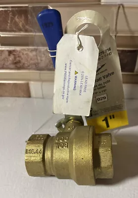 MILWAUKEE VALVE 1 In. Lead Free Brass Industrial Threaded FIP X FIP Ball Valve	 • $22.49