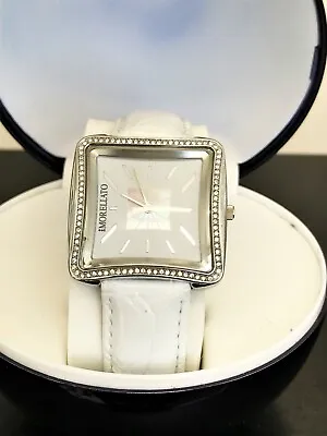 Morellato S02DM004 New Square White Dial Set With Crystals Ladies Watch • $45