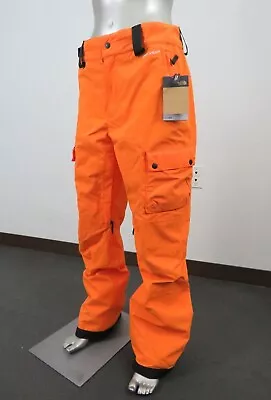 $130.46 • Buy Mens The North Face Slashback Ski Snowboard Waterproof Snow Ski Pants Orange