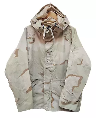 Genuine US Army Tri Colour Desert Camo ECWCS Parka Jacket Large Regular LR #16 • £59.95