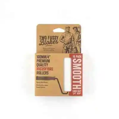 Two Fussy Blokes Smooth Roller Refill Sleeves 4  (100mm) - 10 Pack • £15.50