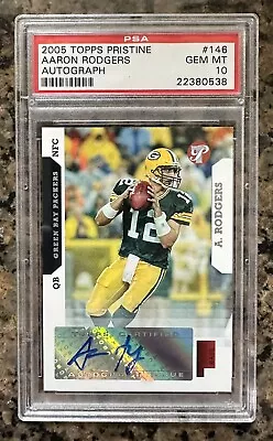 2005 Topps Pristine Aaron Rodgers Autograph PSA 10 Rookie /100 RC Auto • $4900