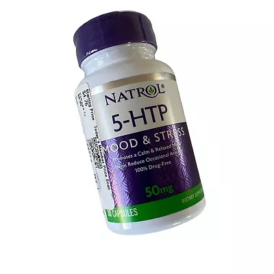 Natrol 5-Htp 50 Mg 30 Caps Calm And Relaxed Mood Exp 01/25 • $9.97