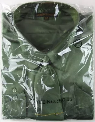 NEW Jameson Meade 4 Pc. Metallic Olive Green Dress Shirt Set 18-18.5 (36/37) • $17.47