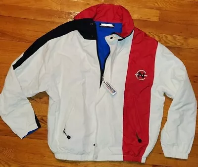 *NWT* Vintage NAUTICA COMPETITION Reversible Jacket Mens M Coat Sailing Hiking • $174.25