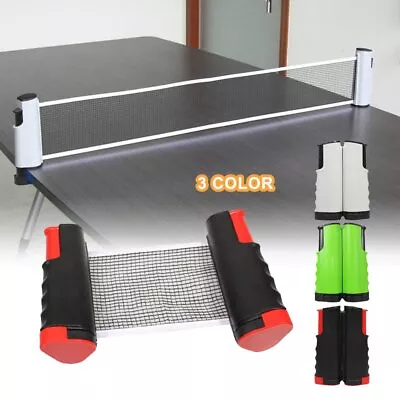 2m Retractable Table Tennis Net Rack Portable Replacement Ping Pong Sports GV • $18.78