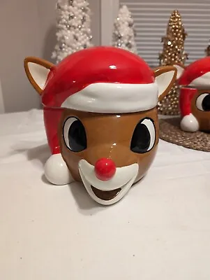 Rudolph The Red-Nosed Reindeer Cookie Jar Zrike Brands  • $24.99