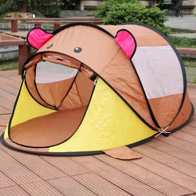 Play Childrens Kids Baby Pop Up Tent Cartoon Girls Boys Playhouse Indoor Outdoor • £12.95